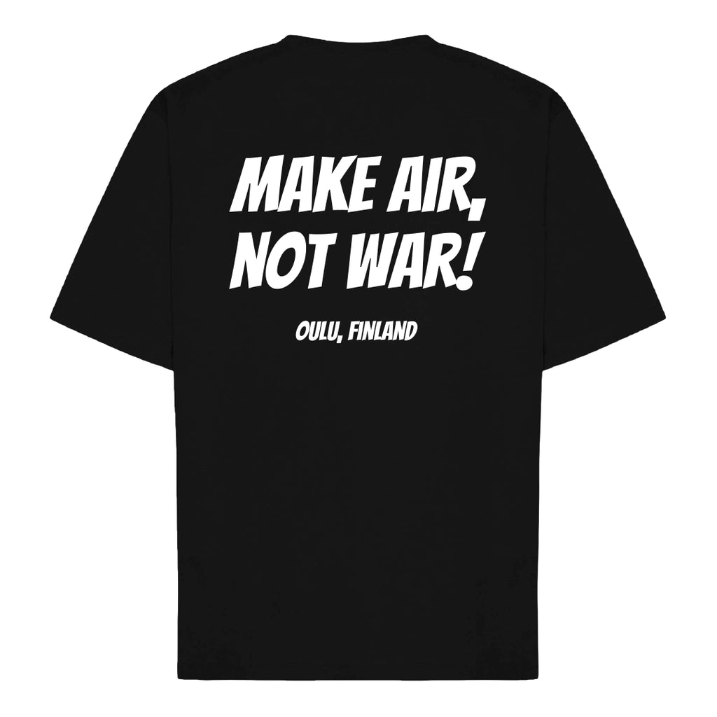 AQWC - T-Paita - Make Air, Not War - Musta