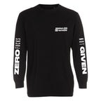 AIKUISET - Longsleeve - Zero Fucks Not Given - Musta