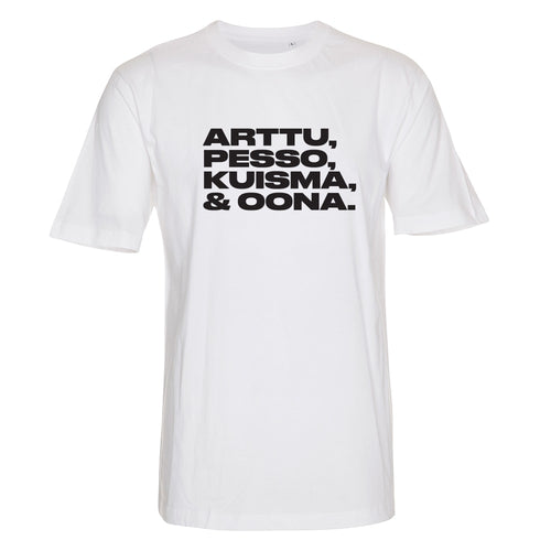 AIKUISET - T-Paita - Arttu, Pesso, Kuisma &amp; Oona - Musta