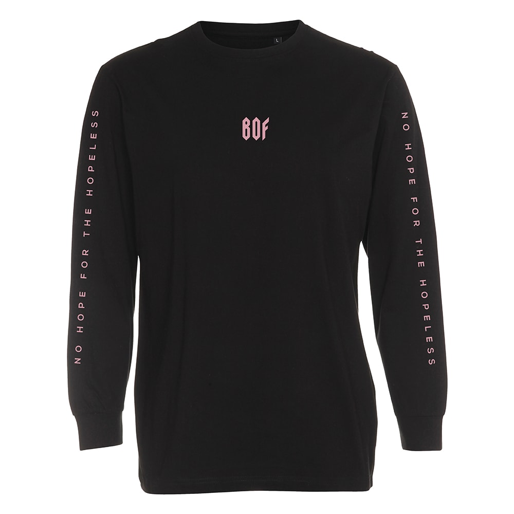 Block of Flats - Longsleeve - No Hope - Musta (Rose)