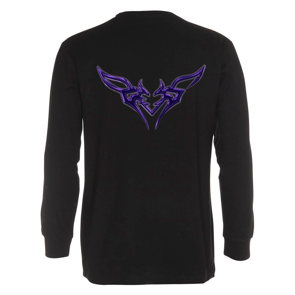 BESS Demonheart Longsleeve, musta, selkä