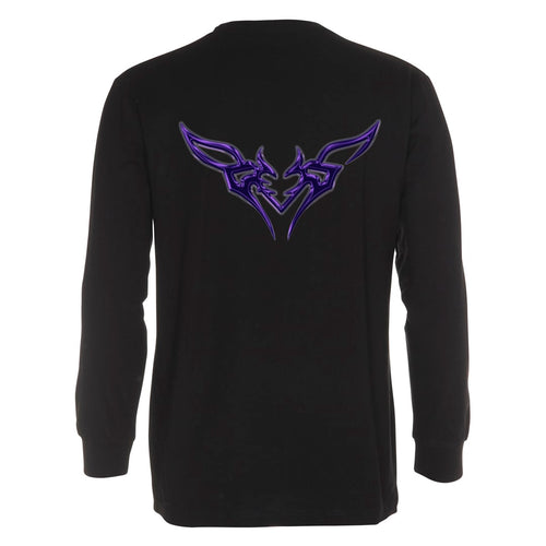 BESS Demonheart Longsleeve, musta, selkä