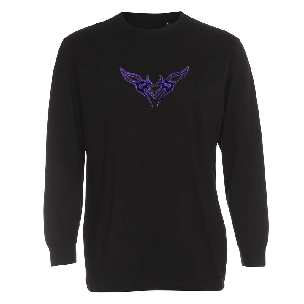 BESS Demonheart Longsleeve, musta, edestä