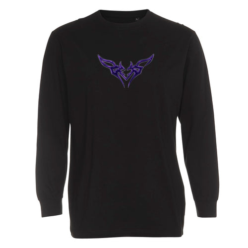 BESS Demonheart Longsleeve, musta, edestä