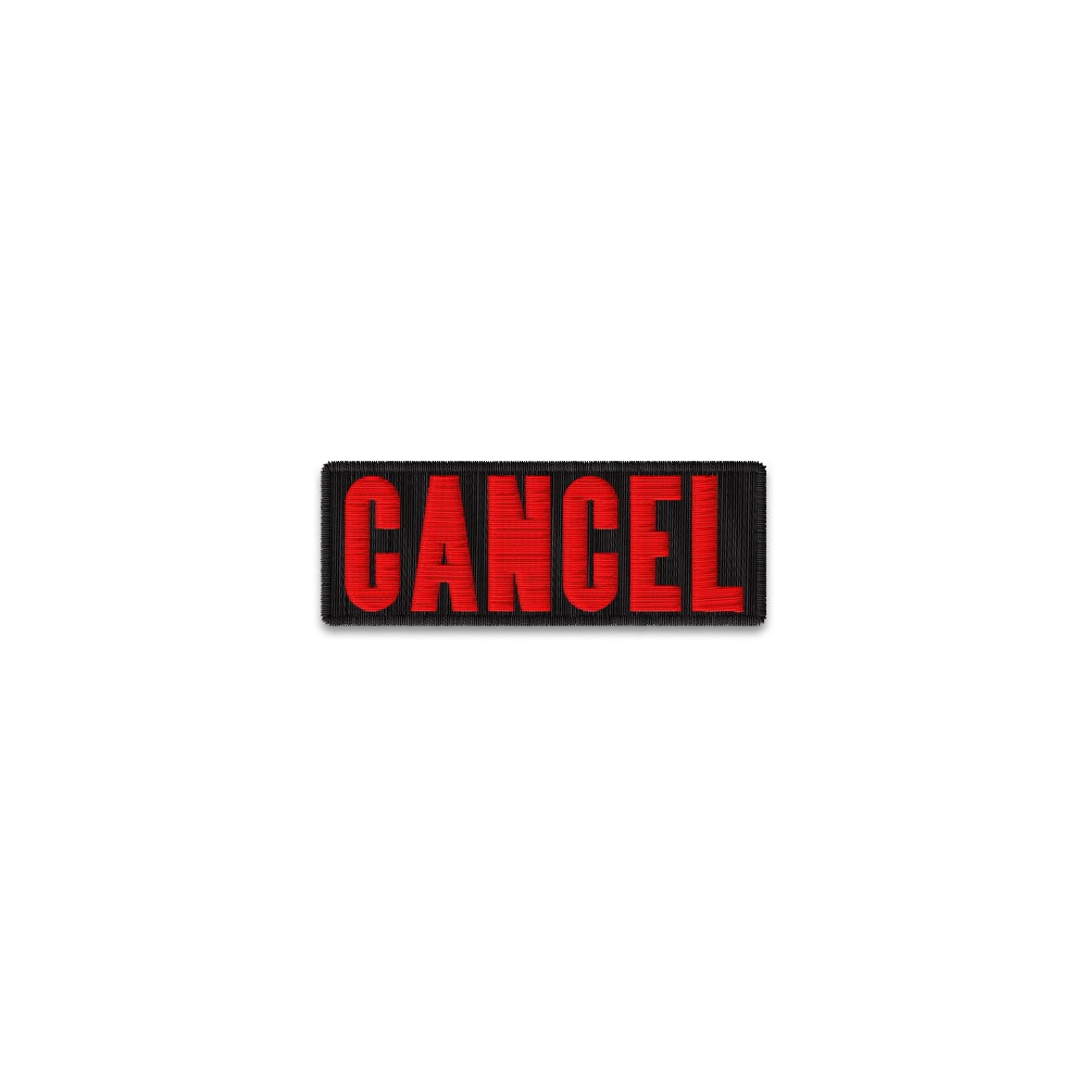 Cancel - Kangasmerkki - Logo - Musta