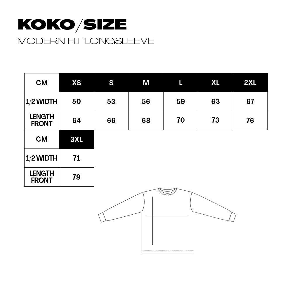 Crew Essentials By Hel Goods - Modern Fit Longsleeve - White