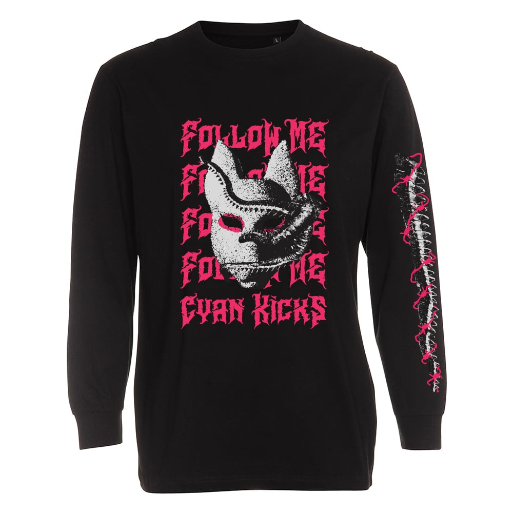 Cyan Kicks Follow Me longsleeve, musta