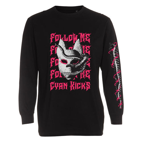 Cyan Kicks Follow Me longsleeve, musta