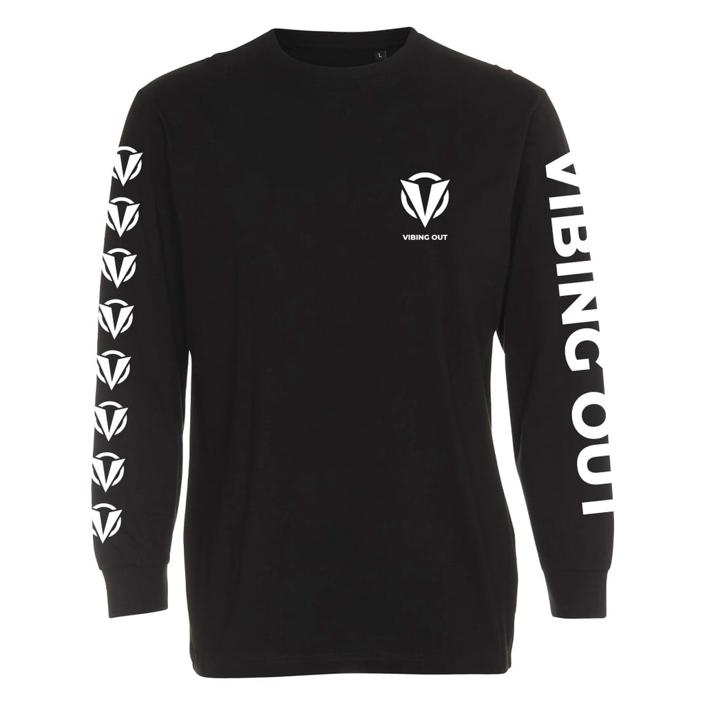 Darude Vibing Out Logo Longsleeve, front, black