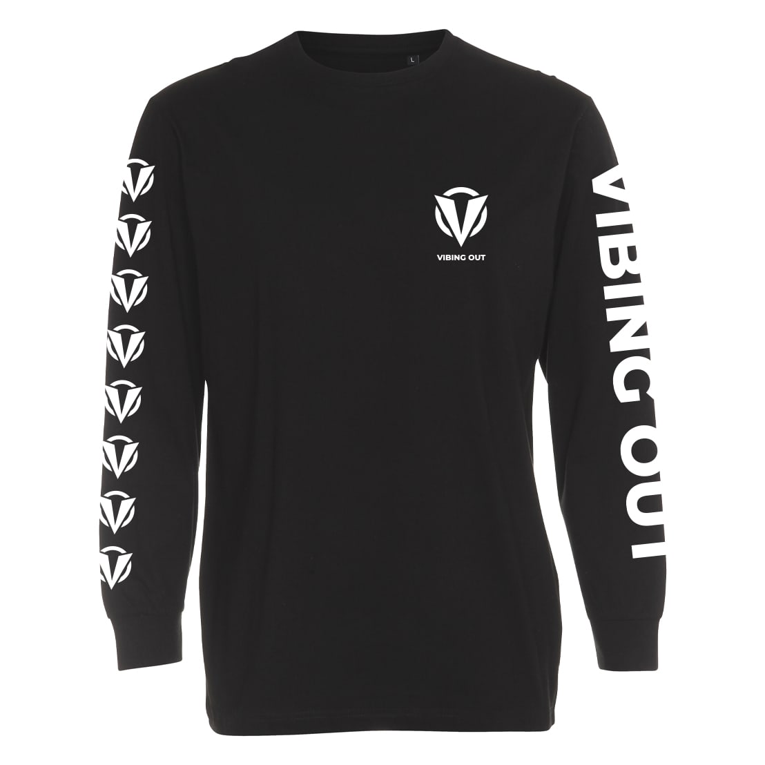 Darude Vibing Out Logo Longsleeve, front, black
