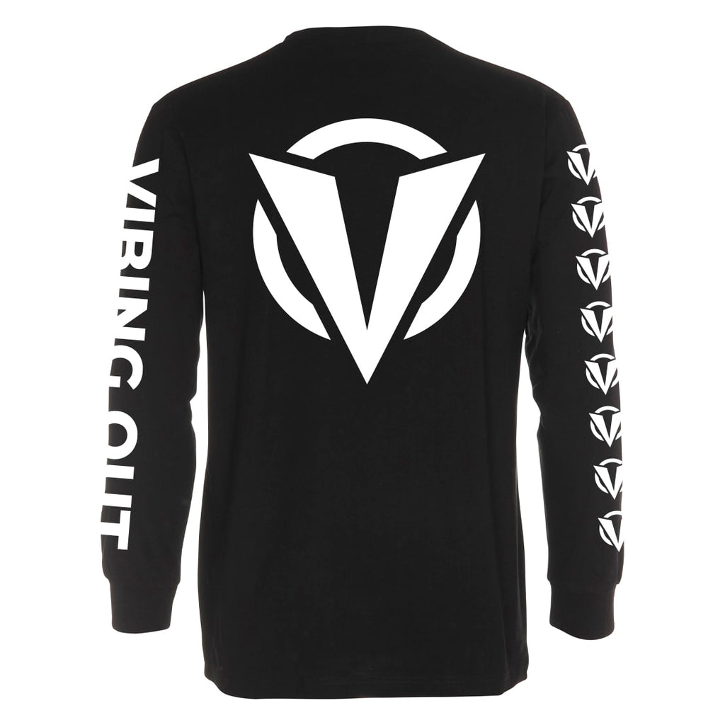 Darude Vibing Out Logo Longsleeve, back, black