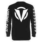 Darude Vibing Out Logo Longsleeve, back, black