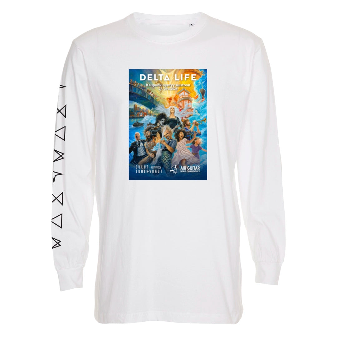 Delta Life - Longsleeve - Valkoinen