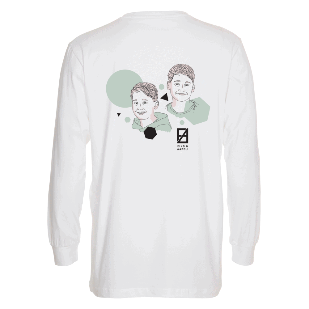 Eino &amp; Aapeli - Longsleeve - Valkoinen