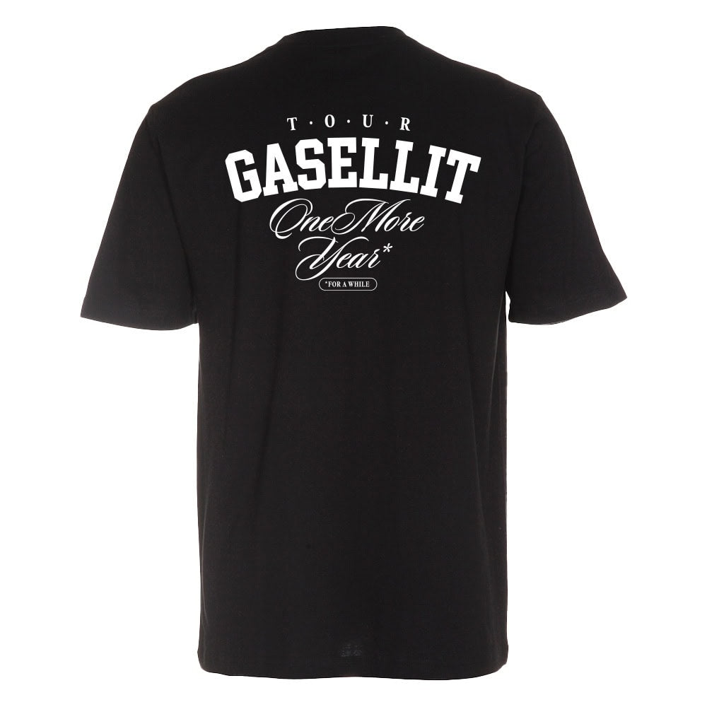 Gasellit One More Year Tour T-paita, musta, selkäprintti