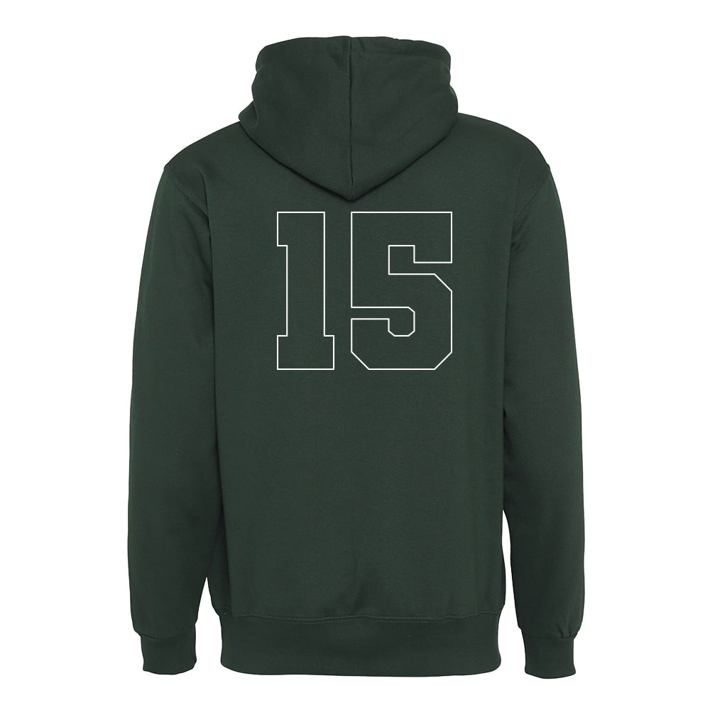 Gasellit - 15v huppari, vihreä, selkä