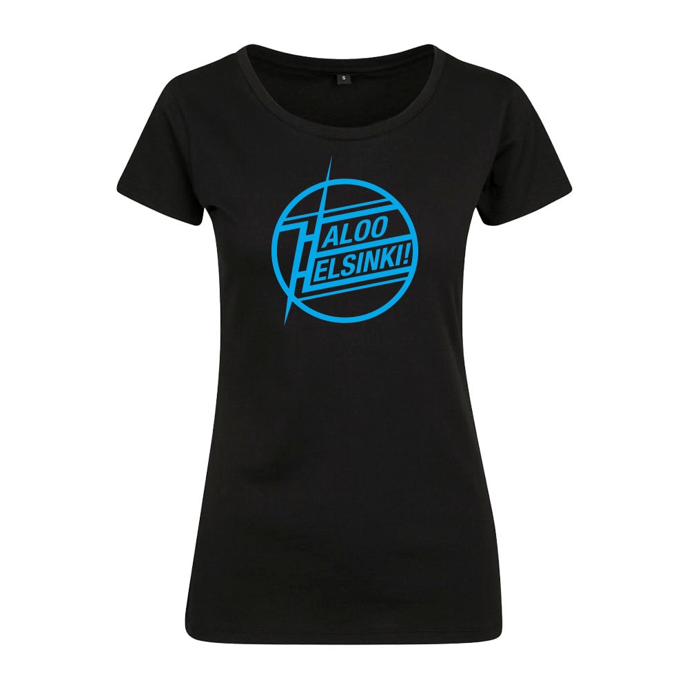 Haloo Helsinki! - Ladyfit T-Paita - Voiko Enkelitkin Eksyä - Musta
