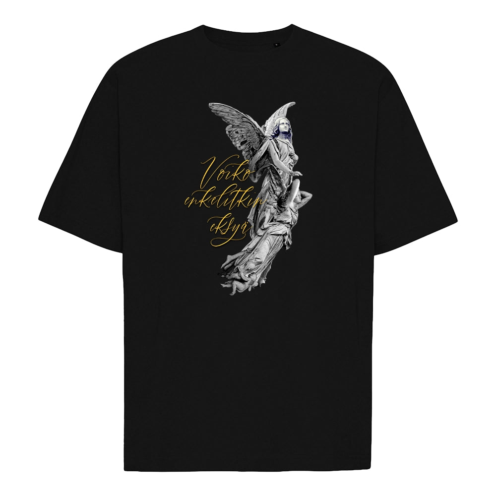 Haloo Helsinki! - T-Paita - Enkelit - Musta