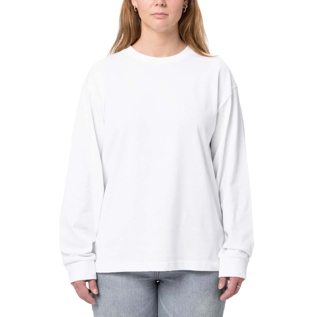 Crew Essentials By Hel Goods - Modern Fit Longsleeve - White