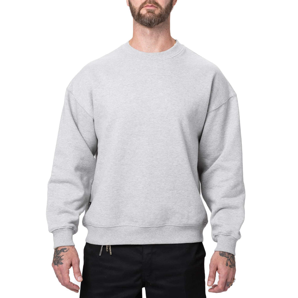 Crew Essentials By Hel Goods - Modern Fit Crewneck - Harmaa