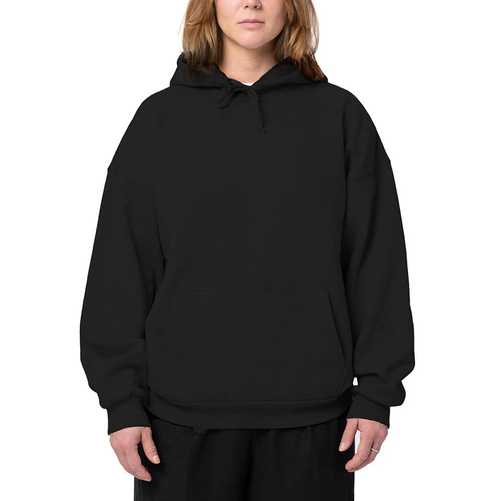Crew Essentials By Hel Goods BLANCO - Modern Fit Hoodie Musta