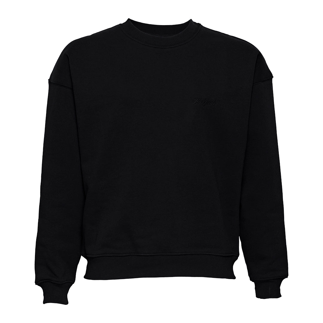 Crew Essentials By Hel Goods - Modern Fit Crewneck - Musta