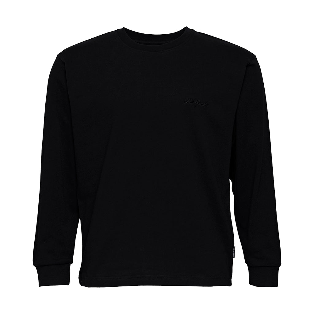Crew Essentials By Hel Goods - Modern Fit Longsleeve - Musta
