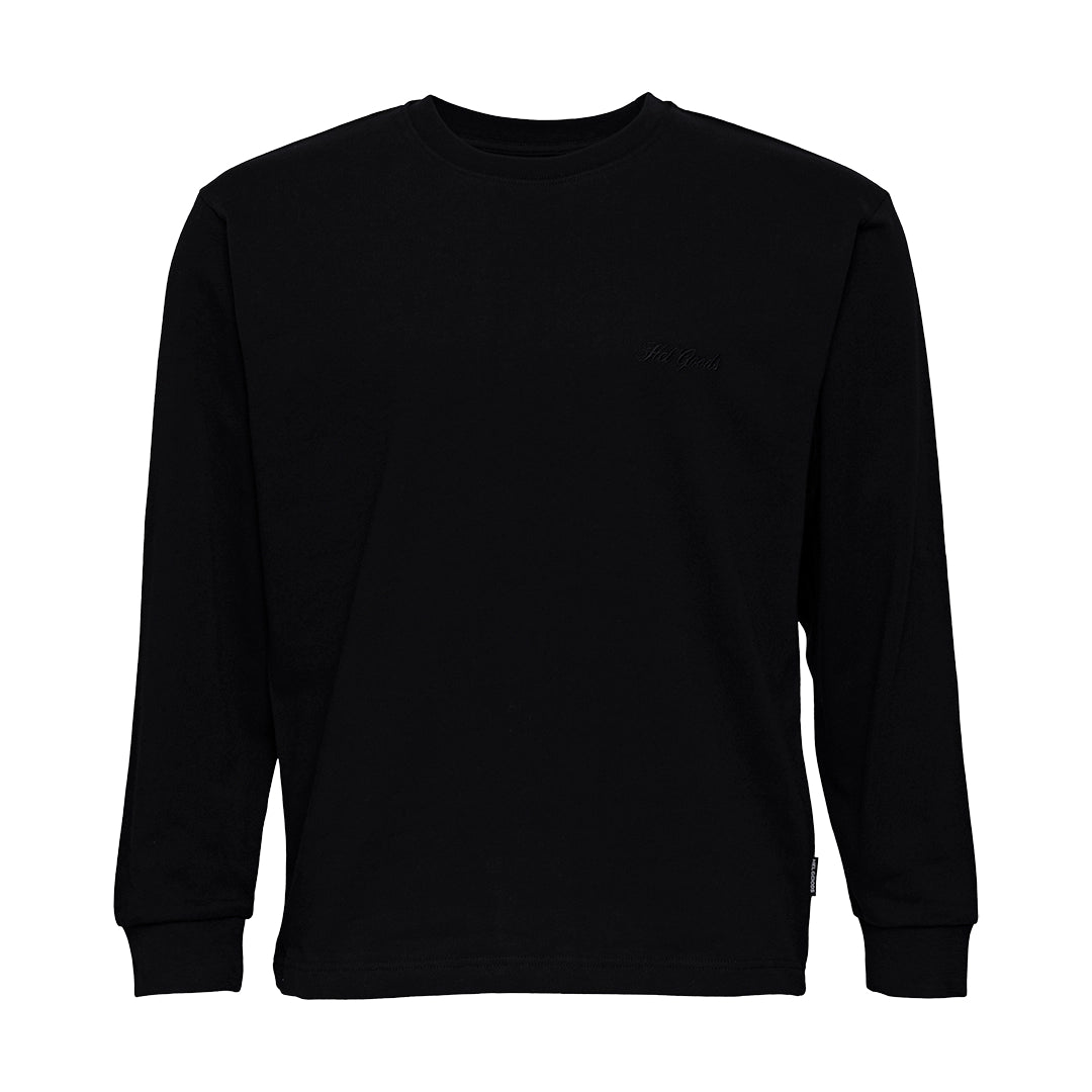Crew Essentials By Hel Goods - Modern Fit Longsleeve - Musta