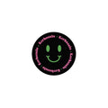 Kerhotalo Smiley kangasmerkki