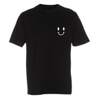 Kerhotalo Smiley T-paita (black), rinta, valkoinen