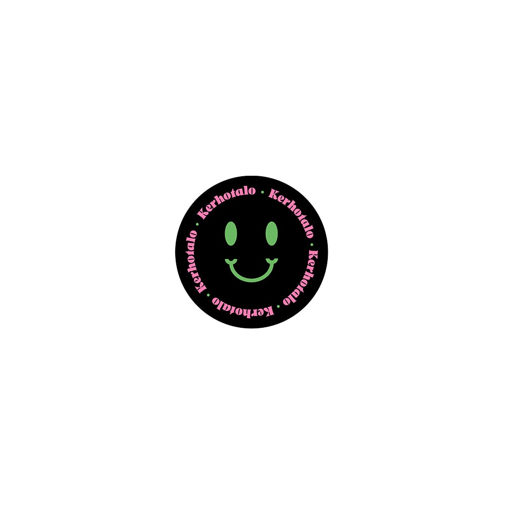 Kerhotalo Smiley tarra