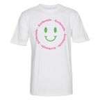 Kerhotalo Smiley T-paita (white), rinta, moniväri