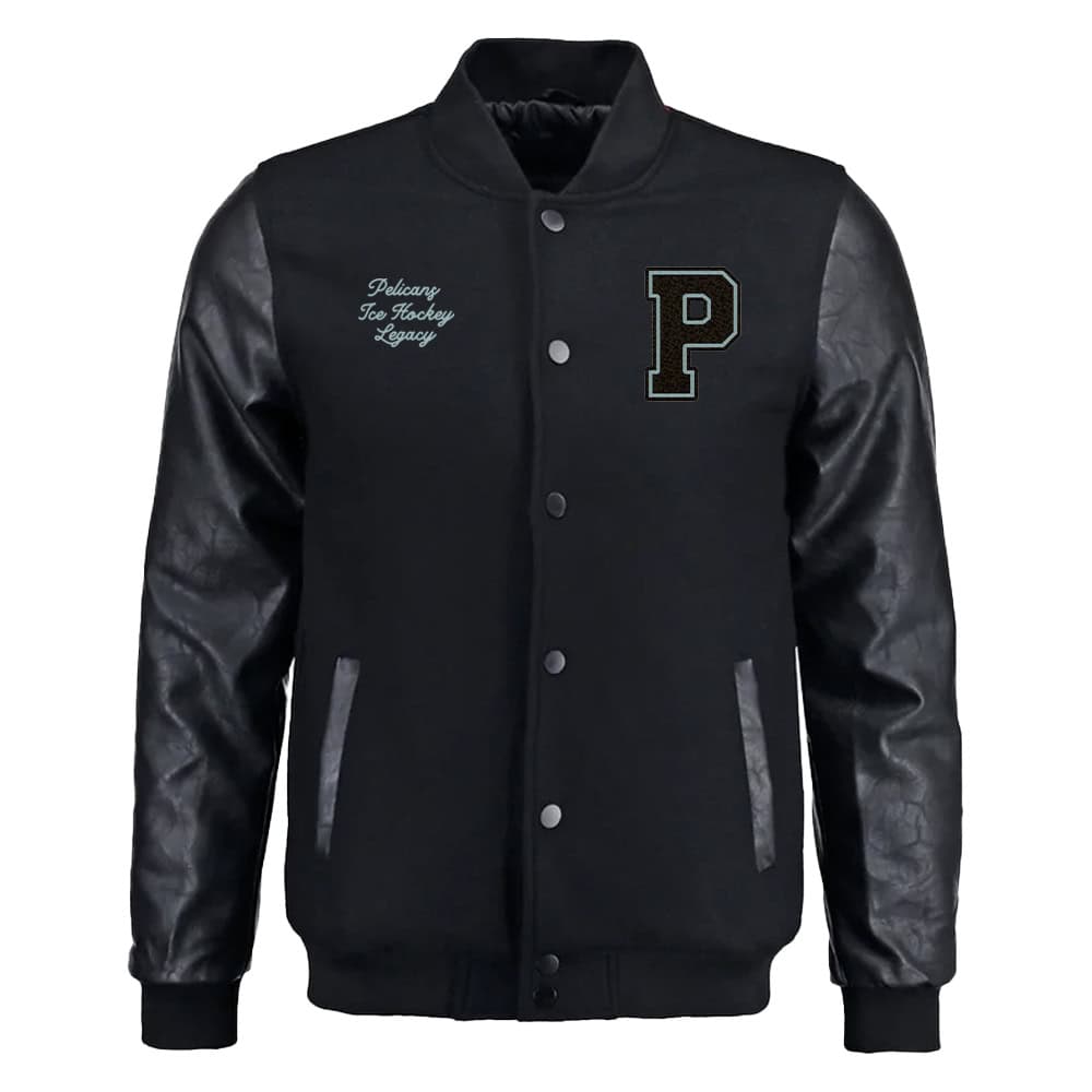 Pelicans Legacy - Stamp Varsity Jacket, musta, etupuoli