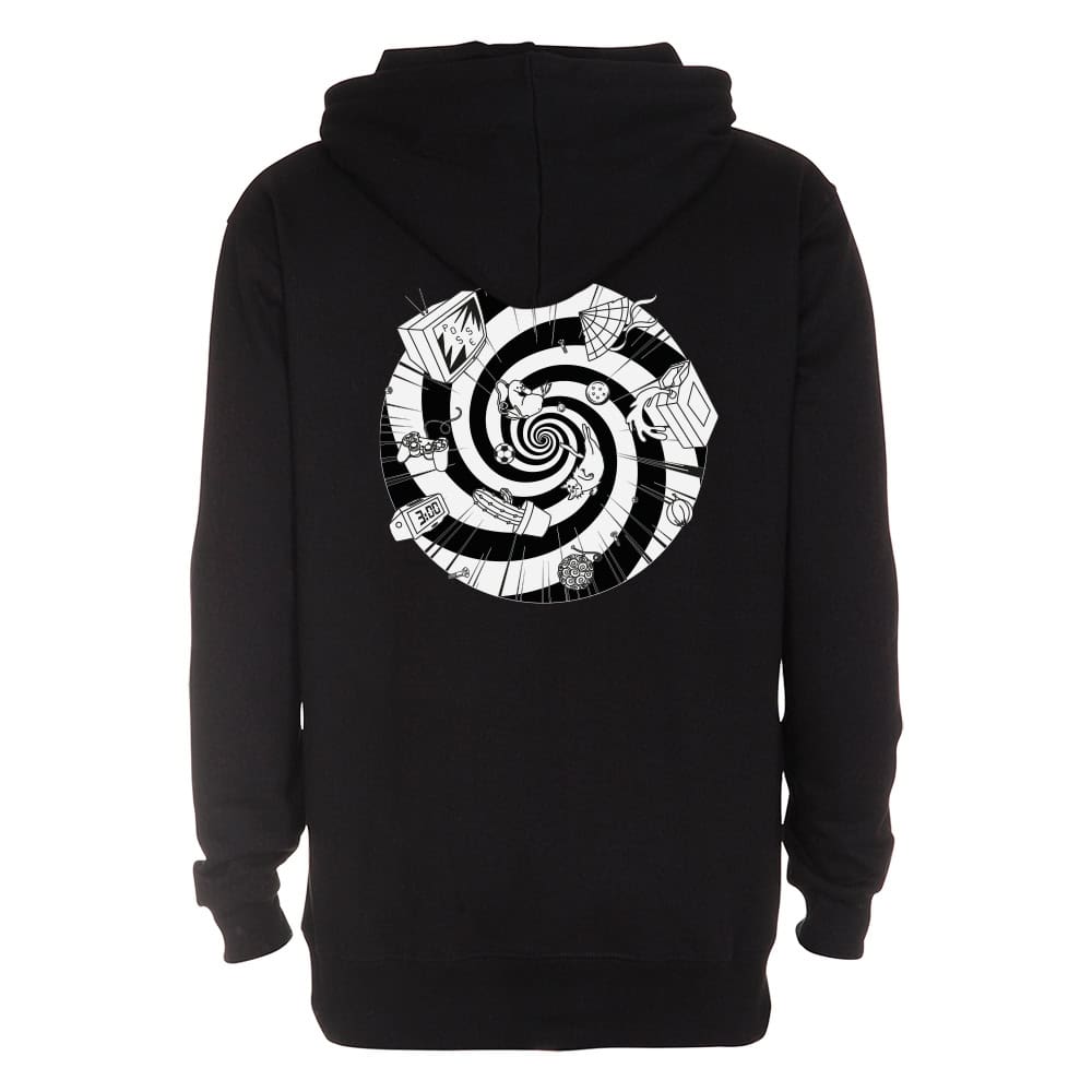 LXH 30V - Huppari, musta, selkä