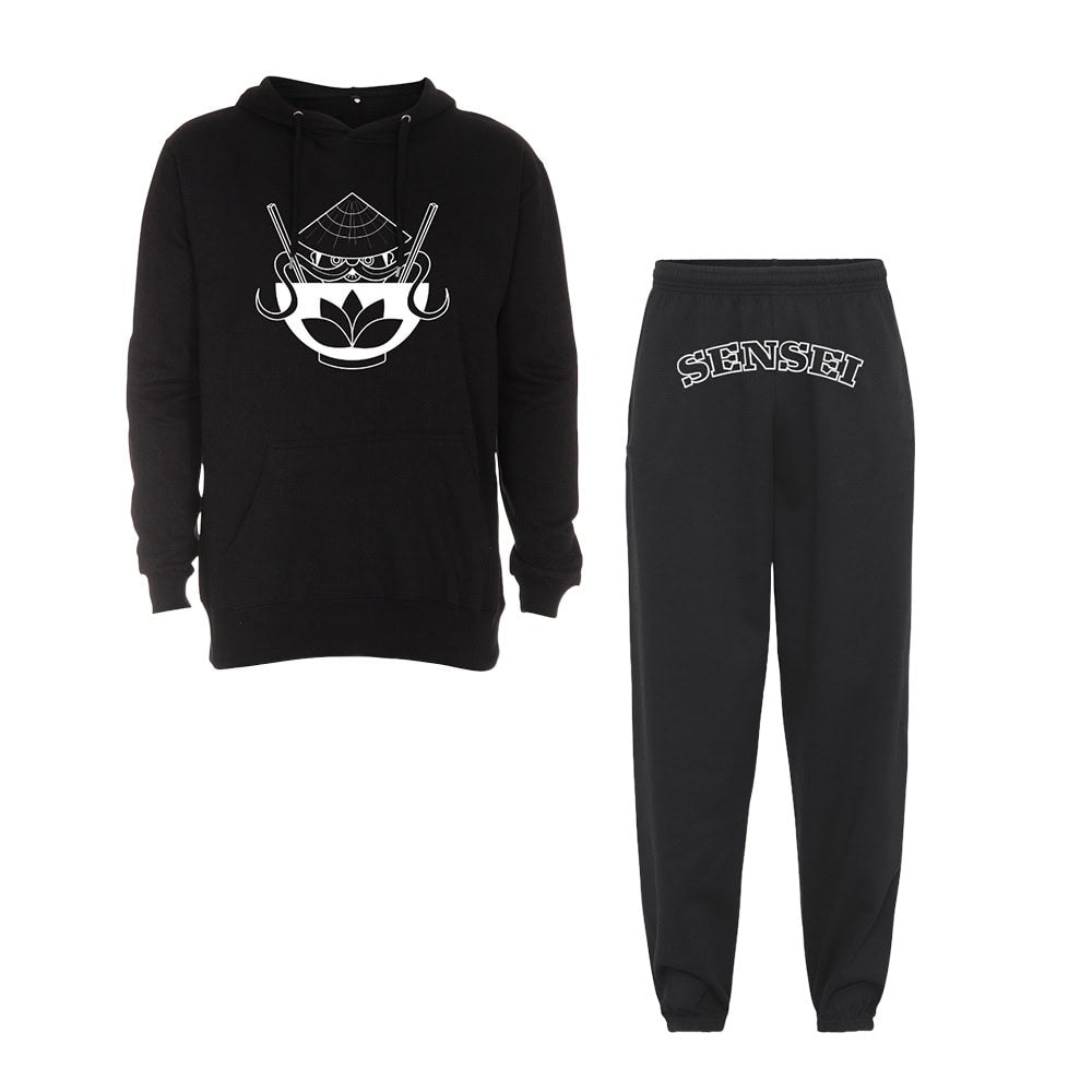 Lakko Sensei 2.0 Oloasu (huppari ja collegehousut), musta