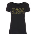 Maija Vilkkumaa - Lady Fit T-Paita - Boss Lady - Musta