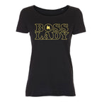 Maija Vilkkumaa - Lady Fit T-Paita - Boss Lady - Musta