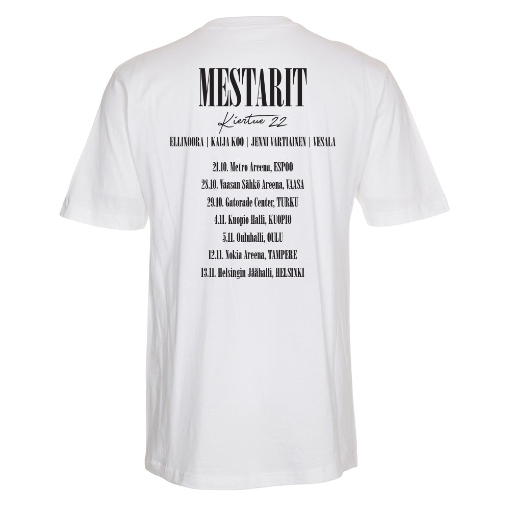 Mestarit - T-Paita - Kiertue - Valkoinen