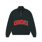 Onnibus - 1/4 Zip College - OnniClub - Musta