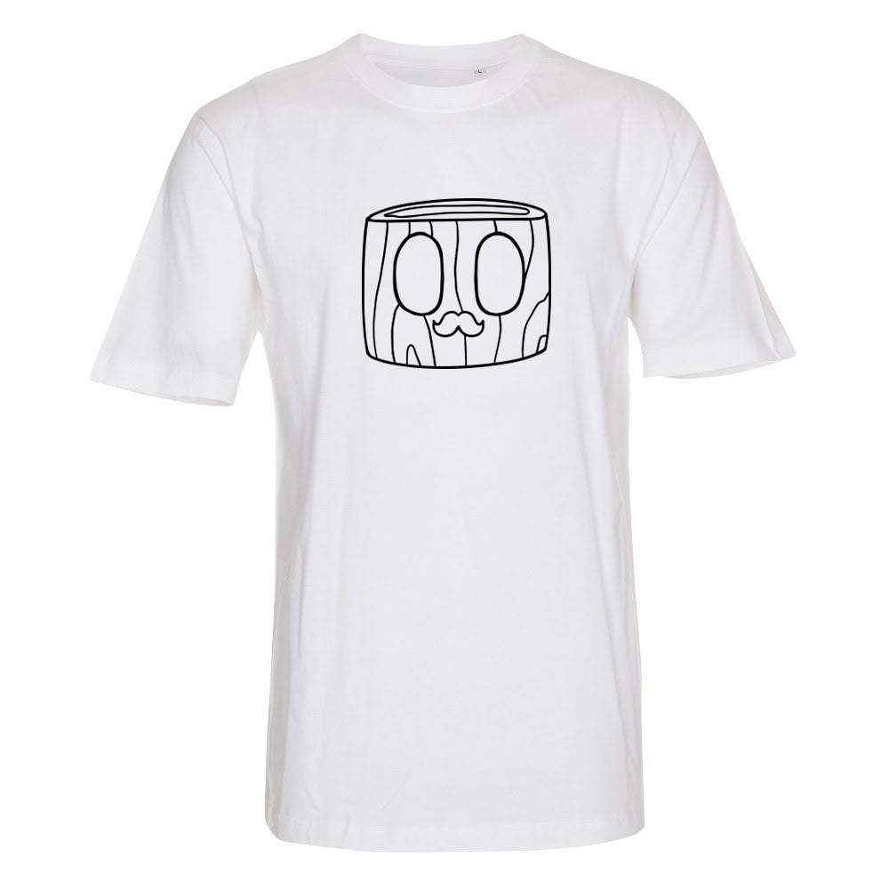 Paqpa - T-Paita - Ääriviiva Puupää - Valkoinen