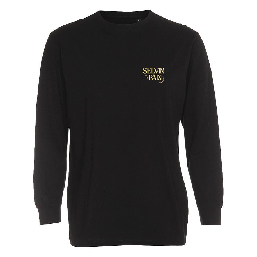 Selvin päin Longsleeve black, edestä