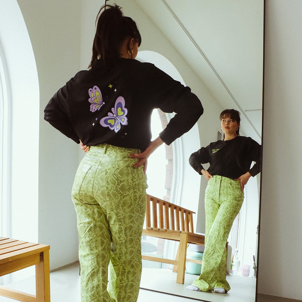 Selvin Päin - Longsleeve - Logo - Musta