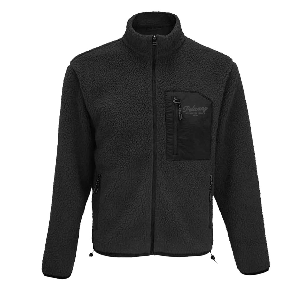 Pelicans Legacy - Stamp Sherpa Jacket, musta, etupuoli