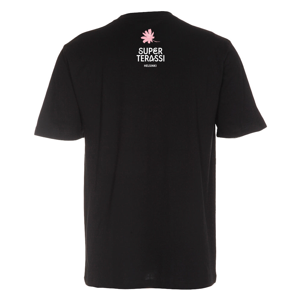 Superterassi - T-Paita - Helppo olla Super - Musta