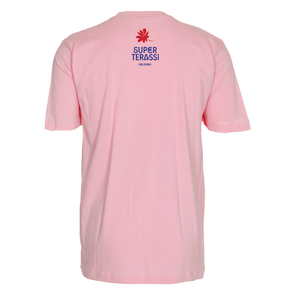 Superterassi - T-Paita - Helppo olla Super - Rose