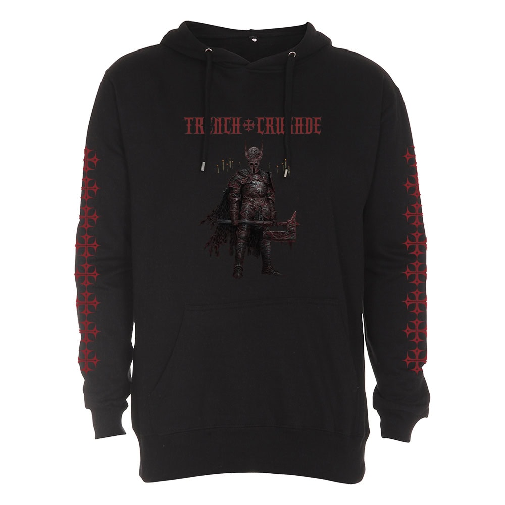 Trench Crusade - Hoodie - Hell Knight by Mike Franchina - Black