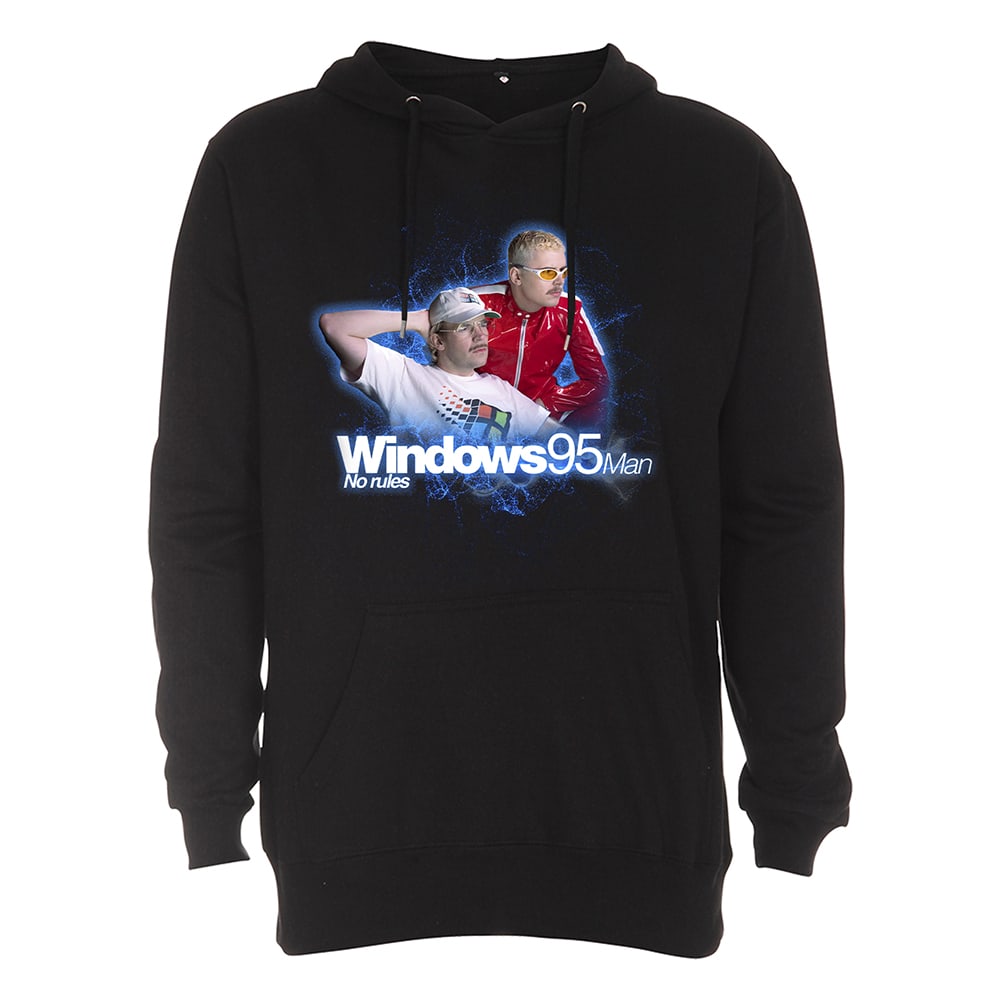Windows95man No Rules Huppari, musta