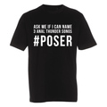 Anal Thunder - T-Paita - #POSER - Musta