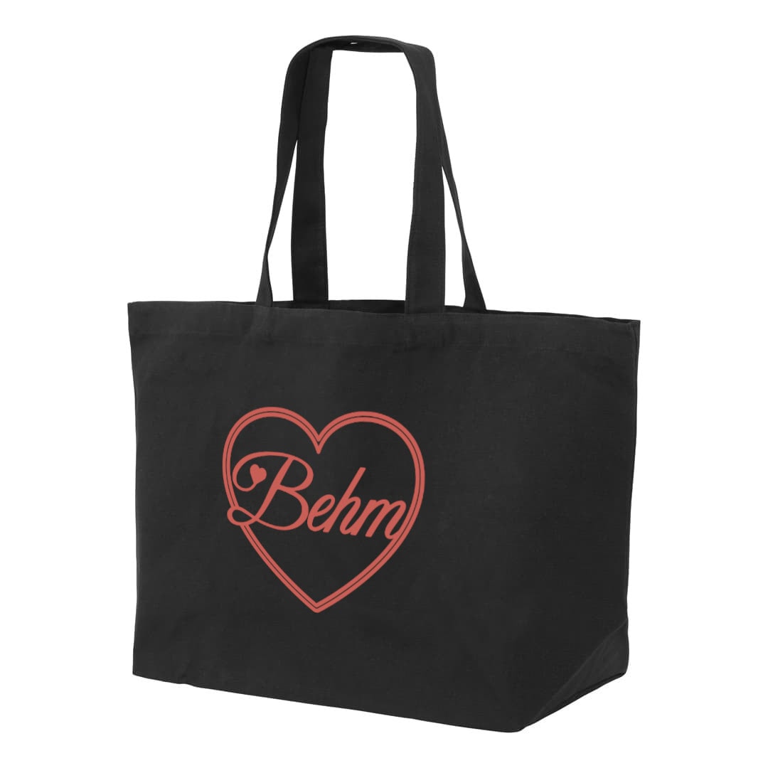 BEHM - Megashopper - Sydän Logo - Musta