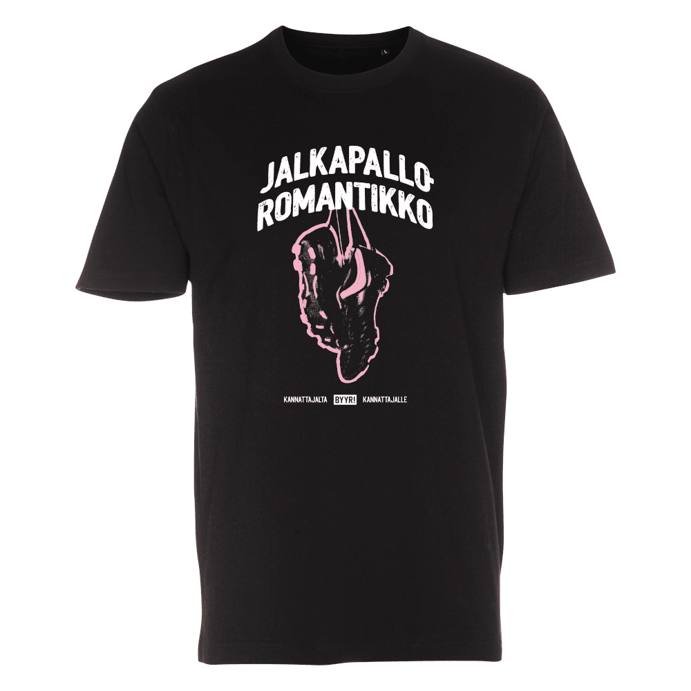 Byyri - T-Paita - Jalkapalloromantikko - Musta